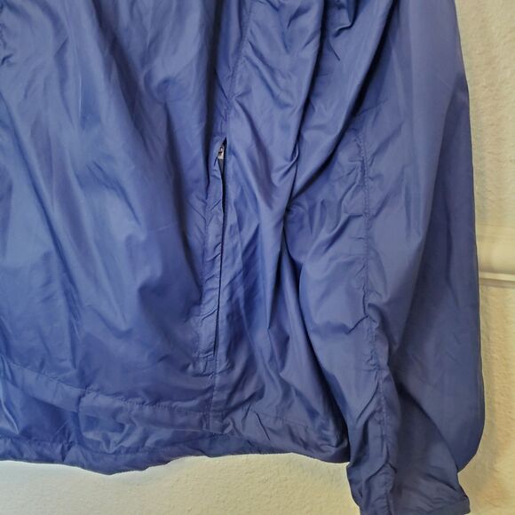 Nike Jacket Womens XL Navy Blue Full Zip Winsbreaker Lightweight Swoosh Logo - Picture 5 of 16